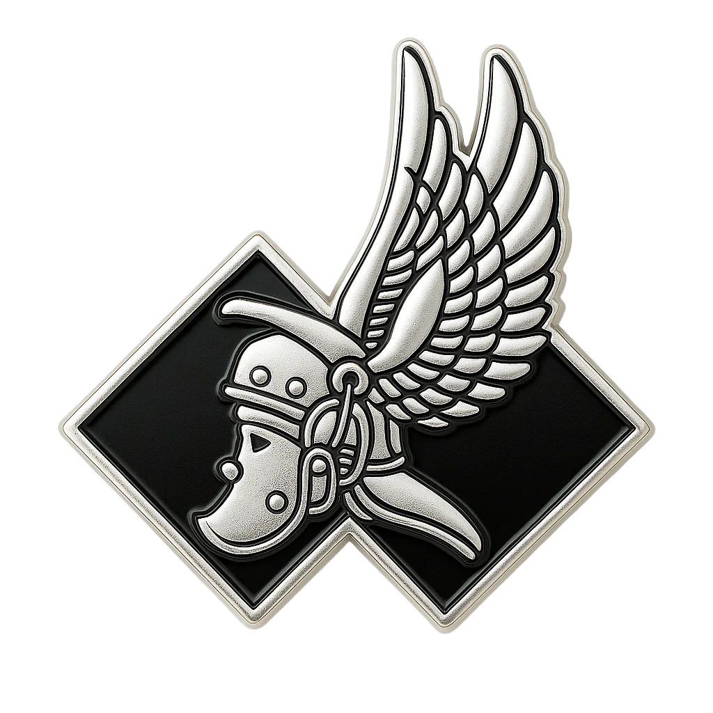 126 SIGNAL SQUADRON – HARD ENAMEL PIN (SILVER PLATED) ⚔️