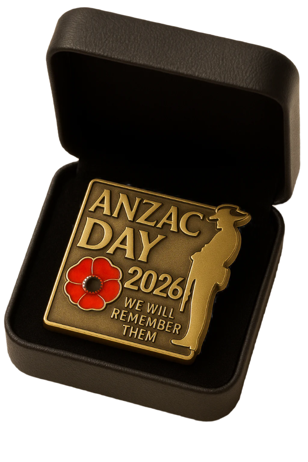 ANZAC DAY 2026 COMMEMORATIVE PIN – “WE WILL REMEMBER THEM”