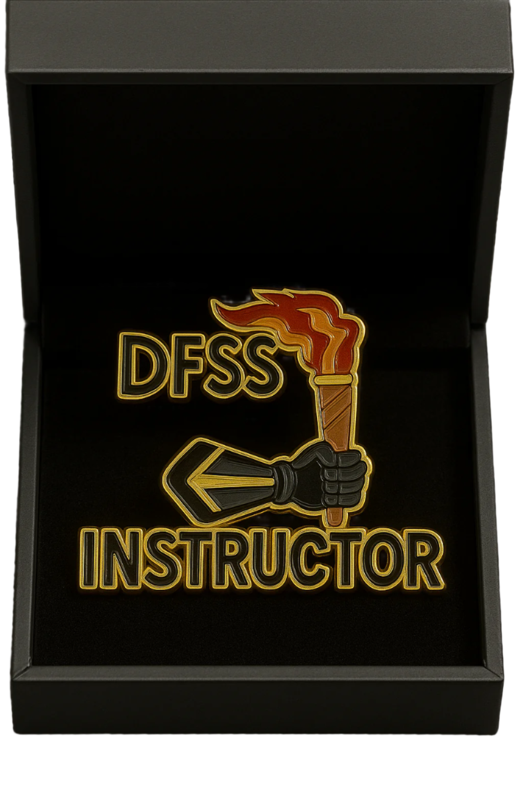 DFSS INSTRUCTORS PIN β HARD ENAMEL, GOLD-PLATED EDITION π₯