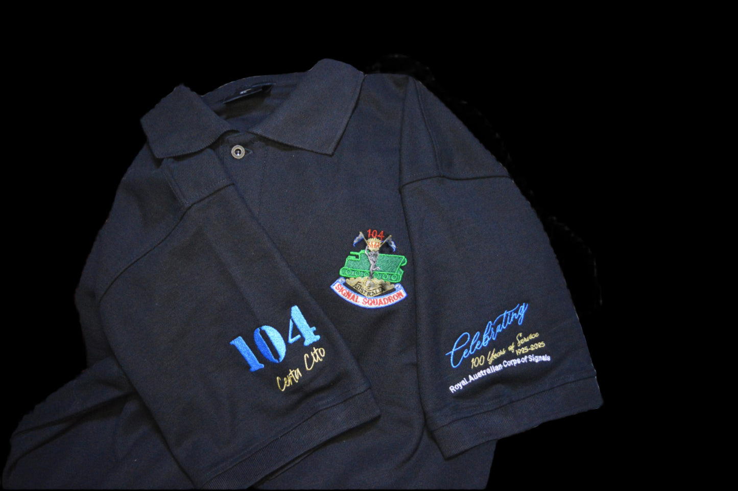 104 Signal Squadron (104 Sig Sqn) Vietnam Era - 100-Year Centenary Polo Shirt