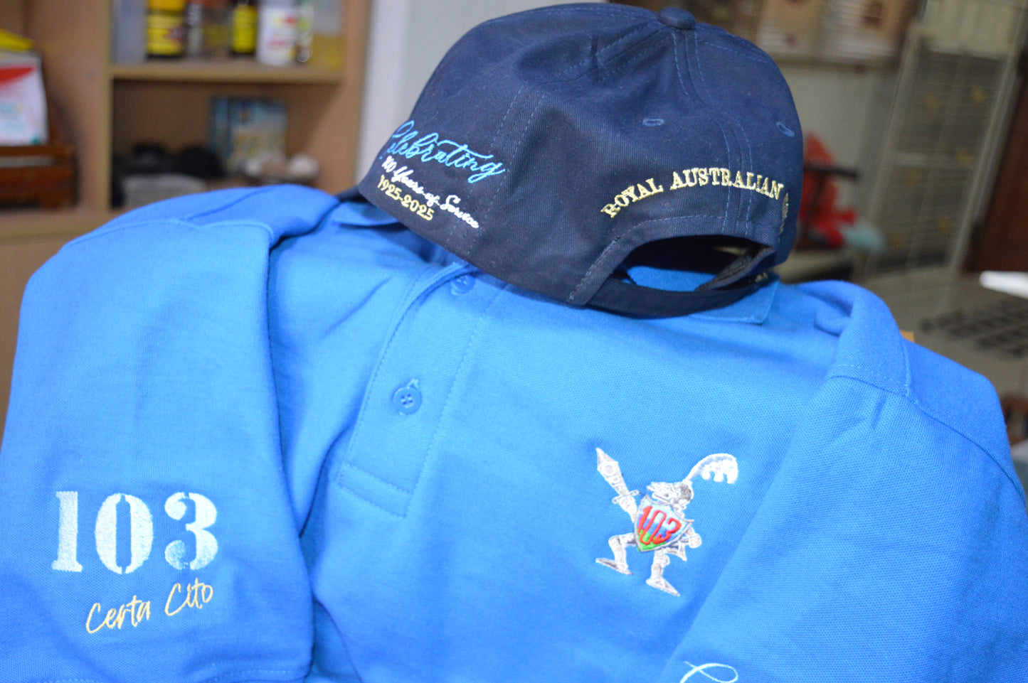 103 Signal Squadron (103 Sig Sqn) 100-Year Centenary Polo Shirt