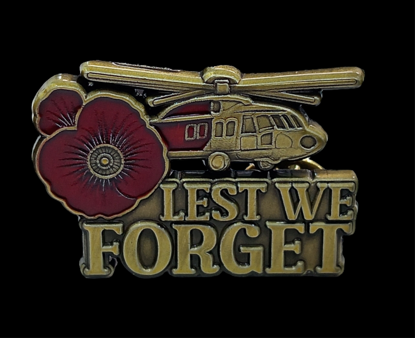 BLACKHAWK REMEMBRANCE PIN – “LEST WE FORGET” EDITION