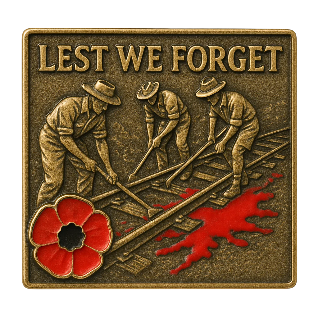 POW 80TH ANNIVERSARY – LEST WE FORGET COMMEMORATIVE PIN