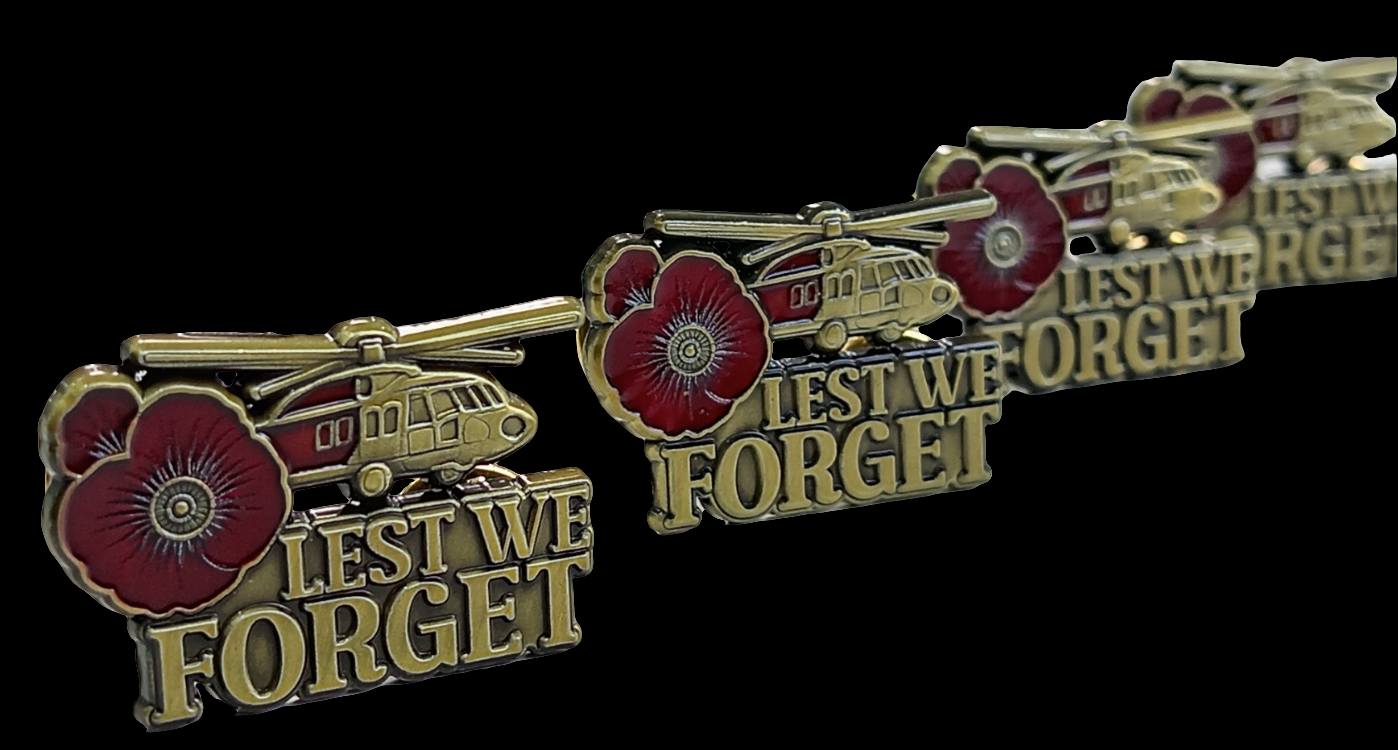 BLACKHAWK REMEMBRANCE PIN – “LEST WE FORGET” EDITION
