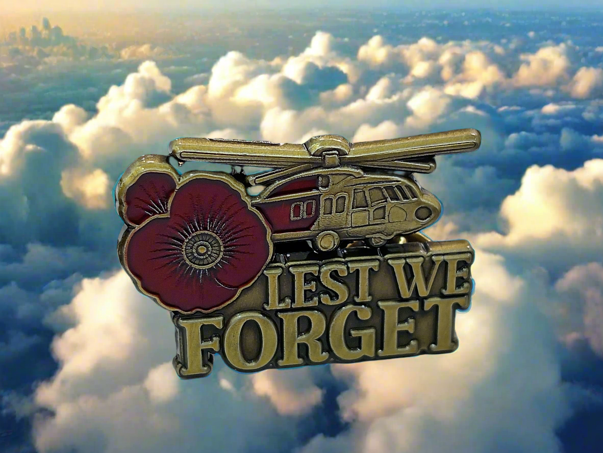 BLACKHAWK REMEMBRANCE PIN – “LEST WE FORGET” EDITION