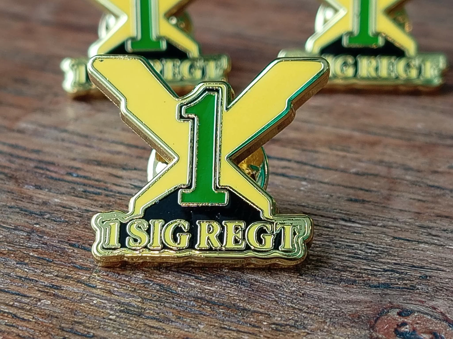 1 SIGNAL REGIMENT – HARD ENAMEL PIN ⚡