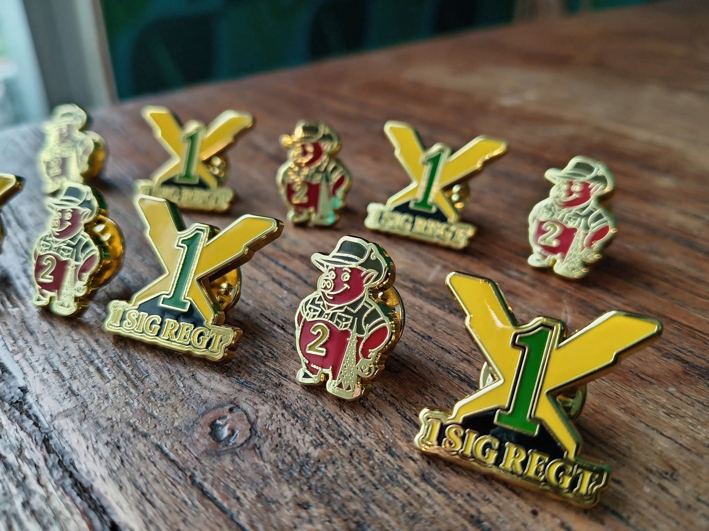 1 SIGNAL REGIMENT – HARD ENAMEL PIN ⚡