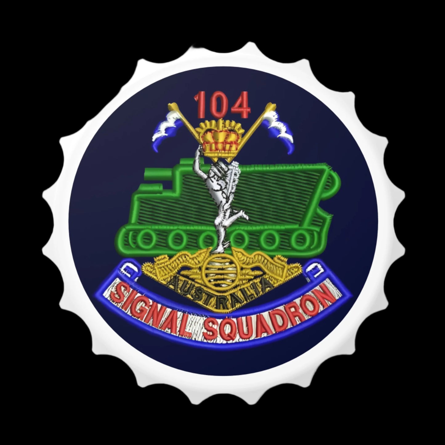 104 SIG Sqn Vietnam Era Patch Military Bottle Opener