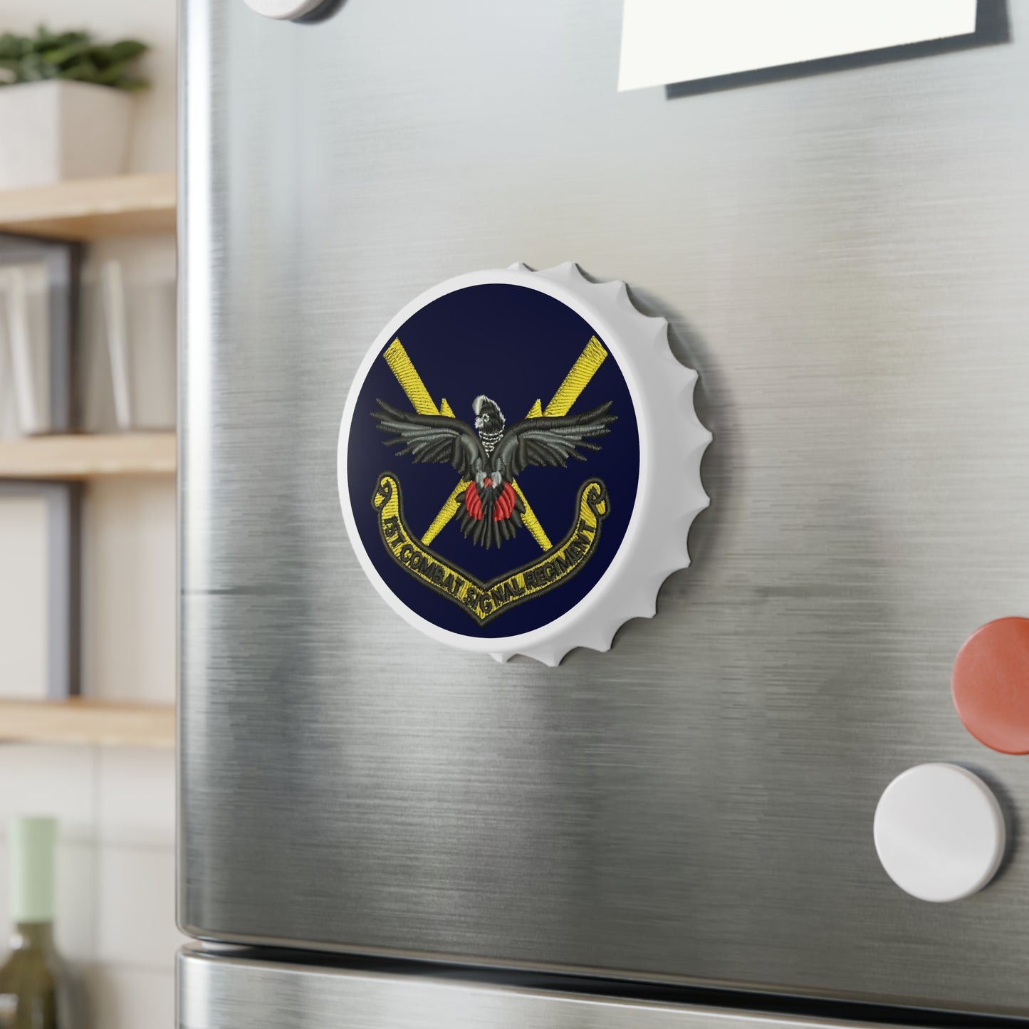 1st Combat Signal Regiment Patch Bottle Opener – Honor and Legacy in Every Pop