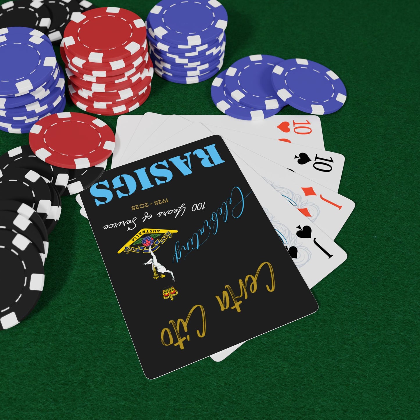 RASIGS Celebrating 100 Years of Service Playing Cards