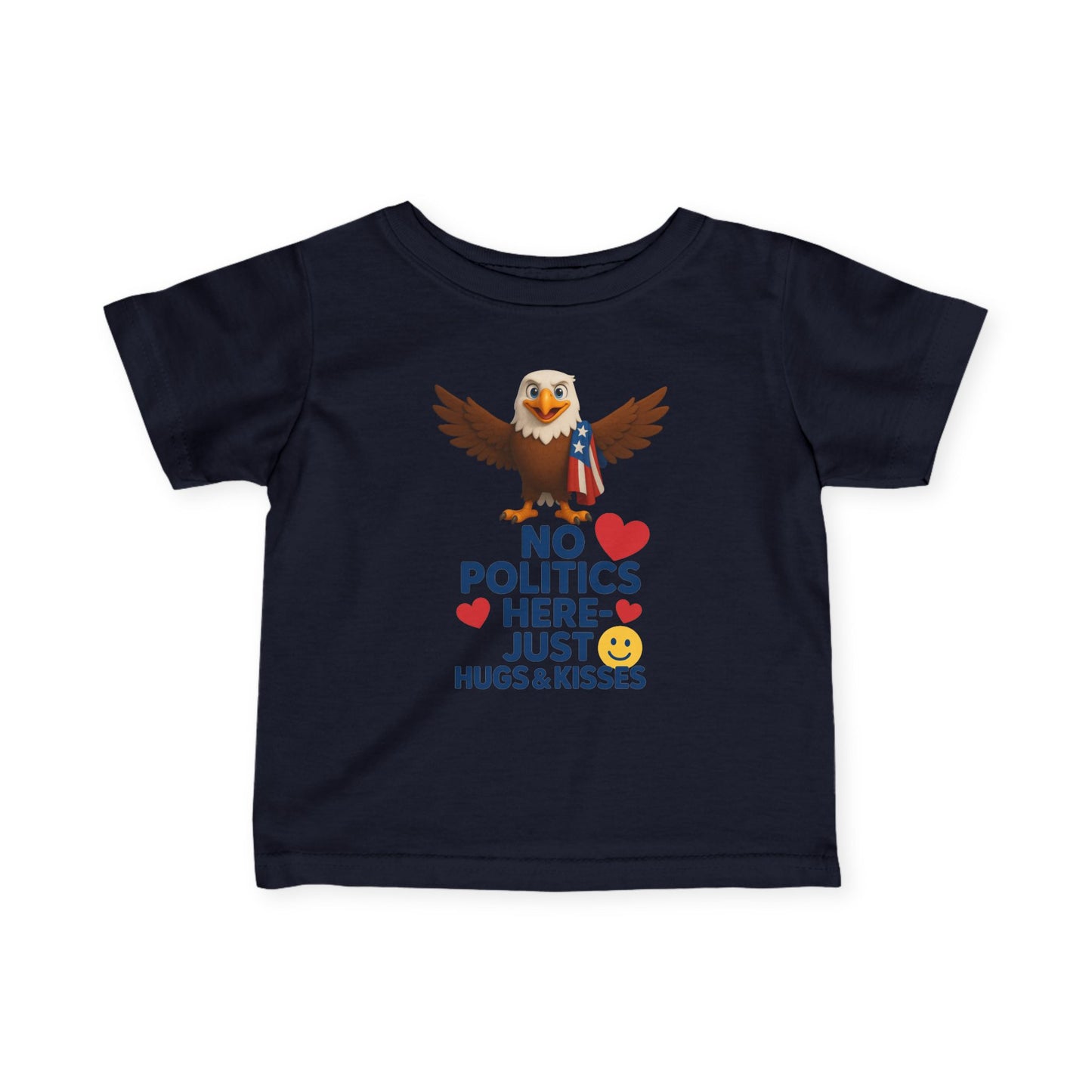 Infant Eagle Tee: Funny Political Baby Shirt, Cute Toddler Top, Gifts for New Parents, Baby Shower Present, Patriotic Baby Clothes