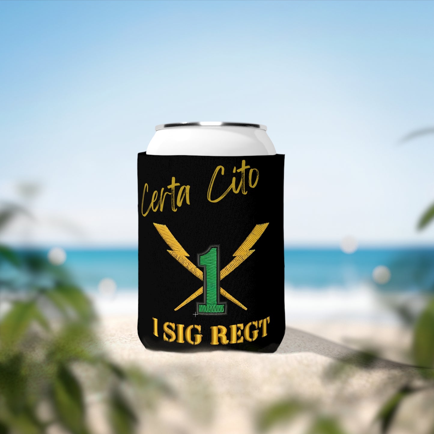 1st Signal Regiment Stubby Cooler