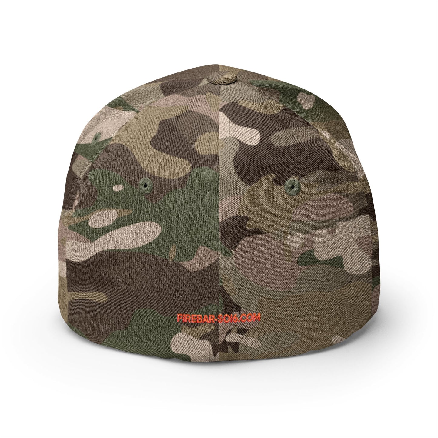 Fire Embroidered Closed-Back Cap | Trendy Hat for Warm Days, Outdoor Adventures, Gifts for Him/Her, Summer Style
