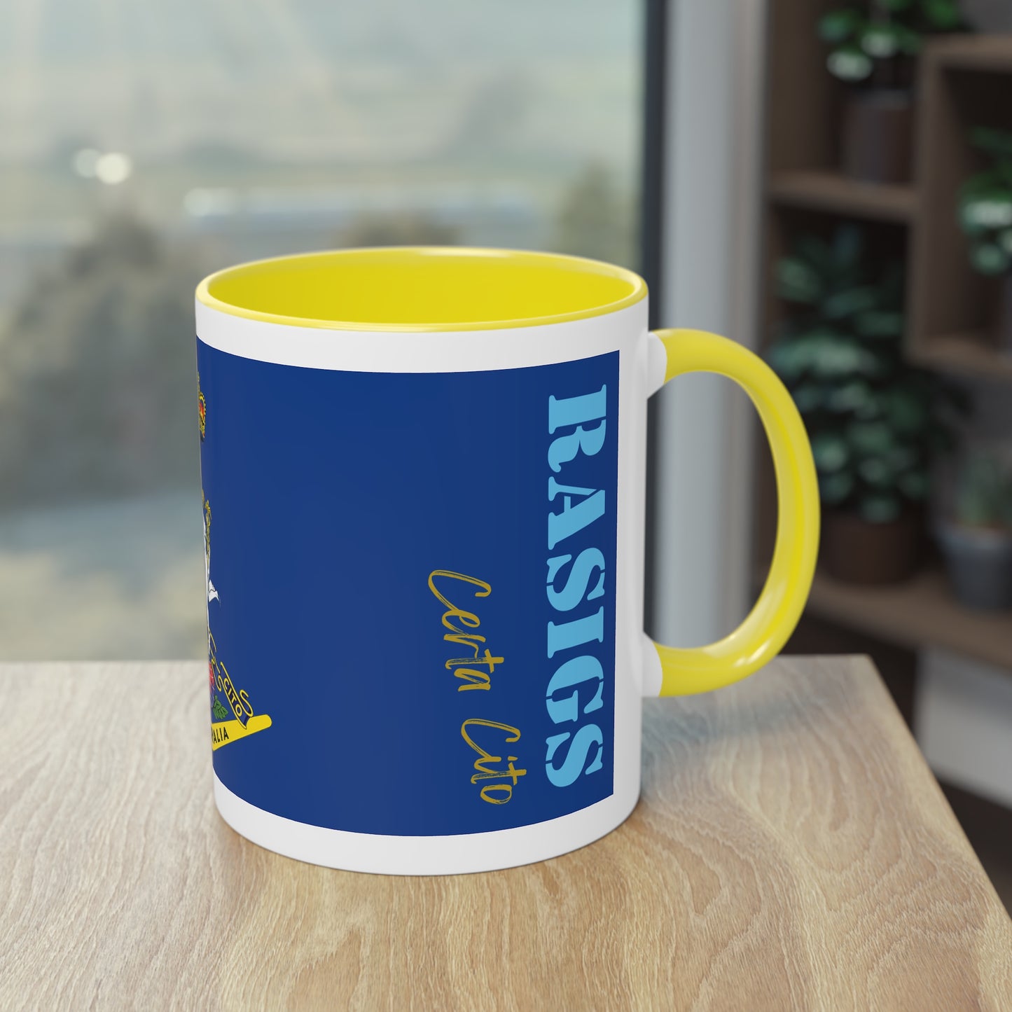RASIGS Two-Tone Coffee Mug – Signals Pride in Every Sip
