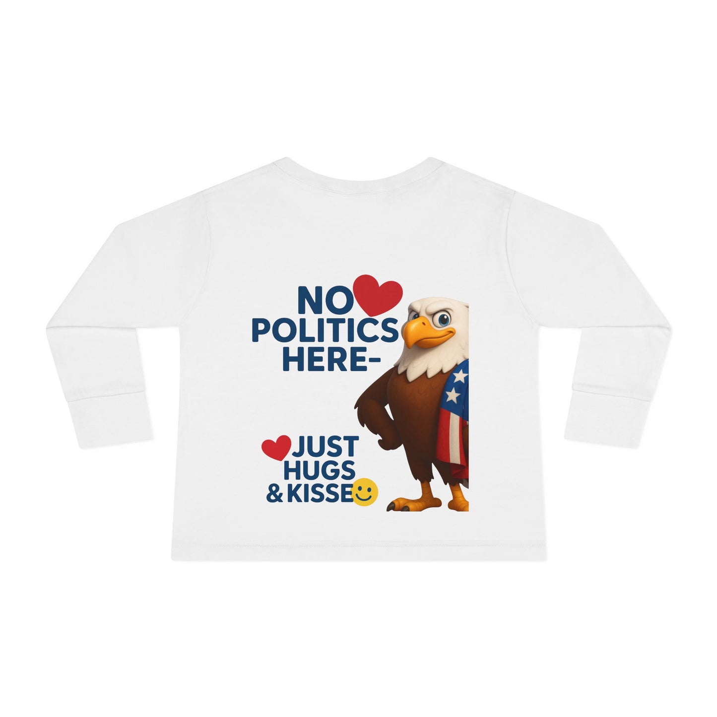 Cute Toddler Long Sleeve Tee with Fun Eagle Design | Perfect for Playdates, Family Events, Holidays, Kids' Parties, Gifts