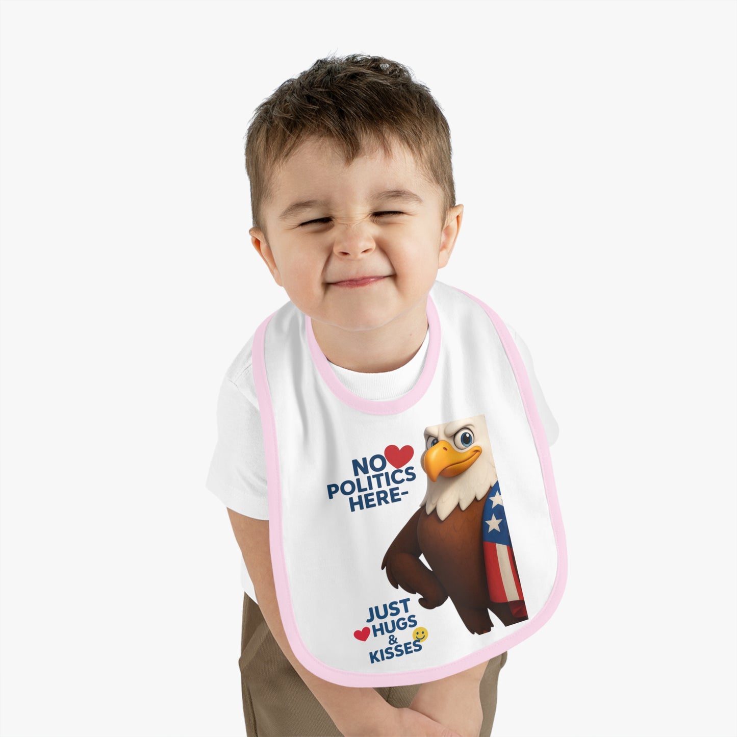 Patriotic Baby Bib with Fun Design | Perfect for Baby Showers, Holidays, and Everyday Use - Ideal Gift for New Parents