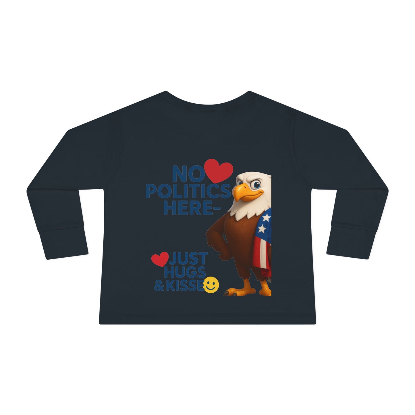 Cute Toddler Long Sleeve Tee with Fun Eagle Design | Perfect for Playdates, Family Events, Holidays, Kids' Parties, Gifts