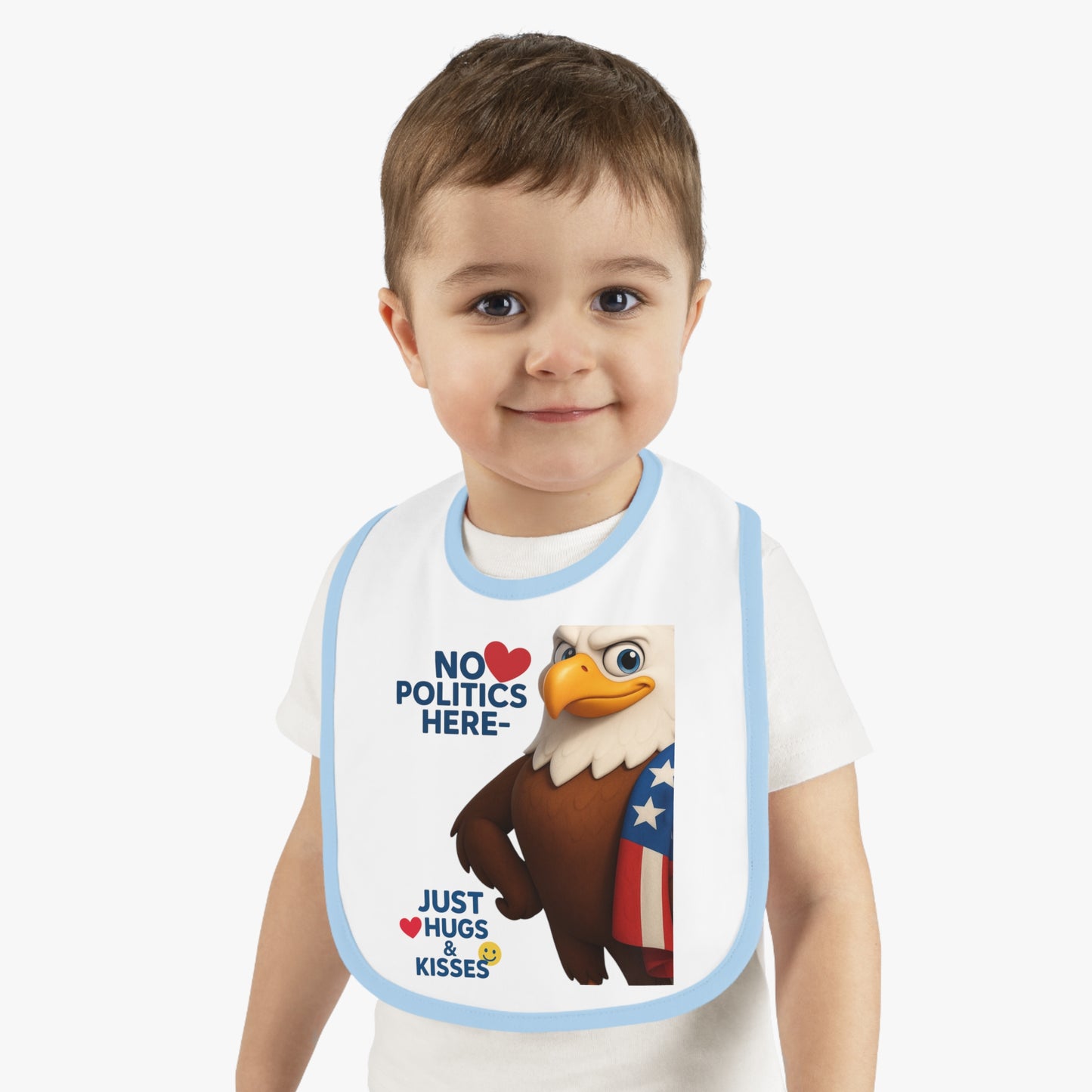 Patriotic Baby Bib with Fun Design | Perfect for Baby Showers, Holidays, and Everyday Use - Ideal Gift for New Parents