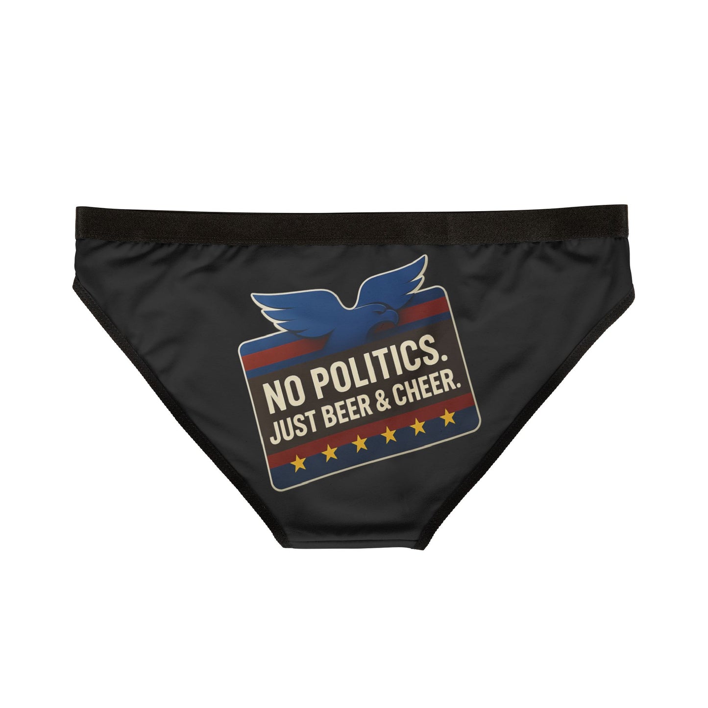 Cheerful Women's Underwear | Fun No Politics Design, Comfortable Lingerie, Everyday Wear, Gift for Her, Relaxed Vibe