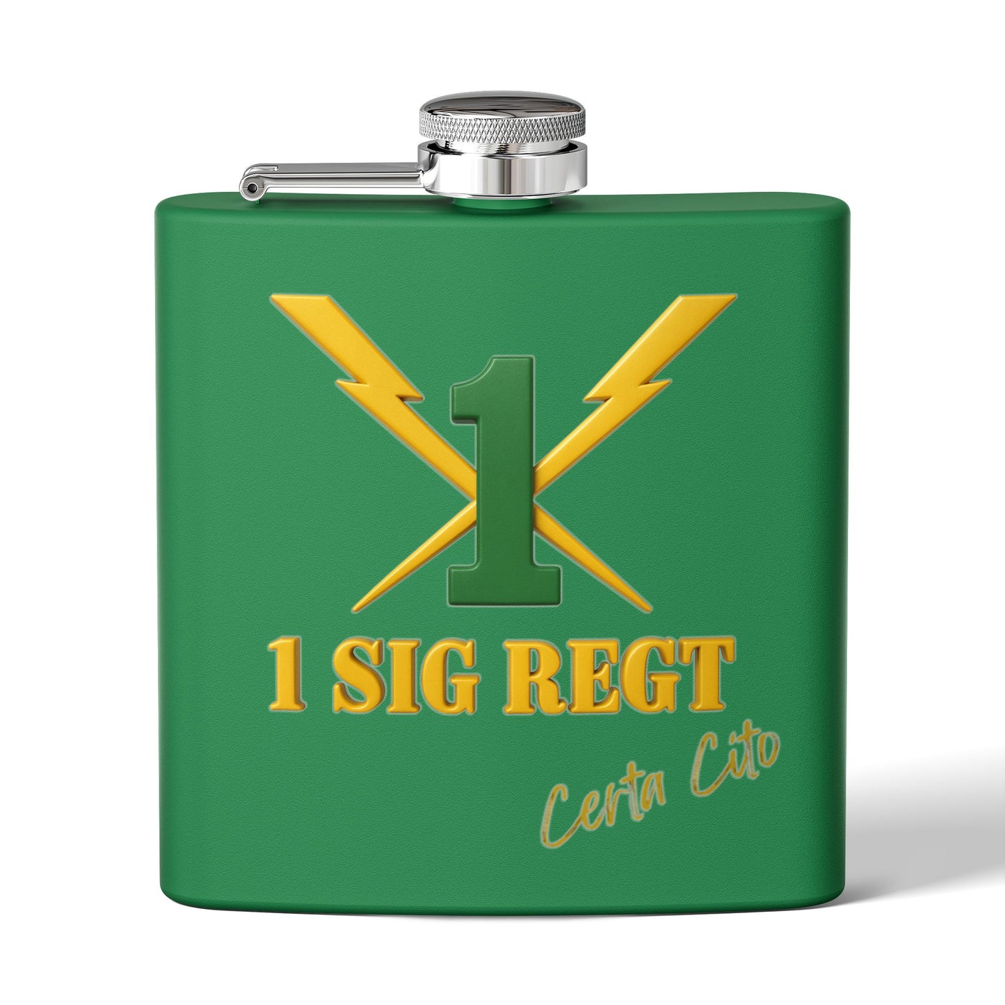 1 Signal Regiment Flask – Strength, Service, Signals