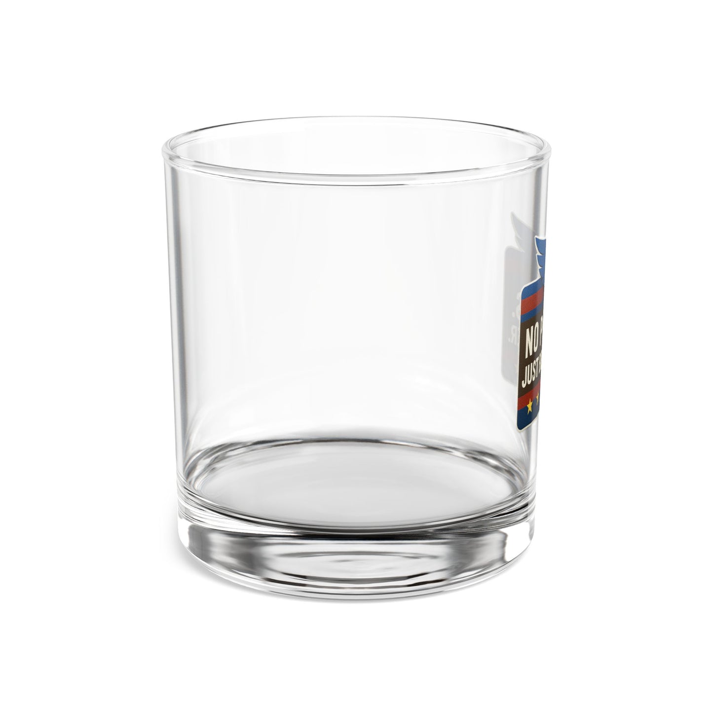 Patriotic Rocks Glass, 10oz - Cheers to Freedom, Gifts for Dads, Fun Parties, Home Bar Essentials, No Politics Just Beer & Cheer