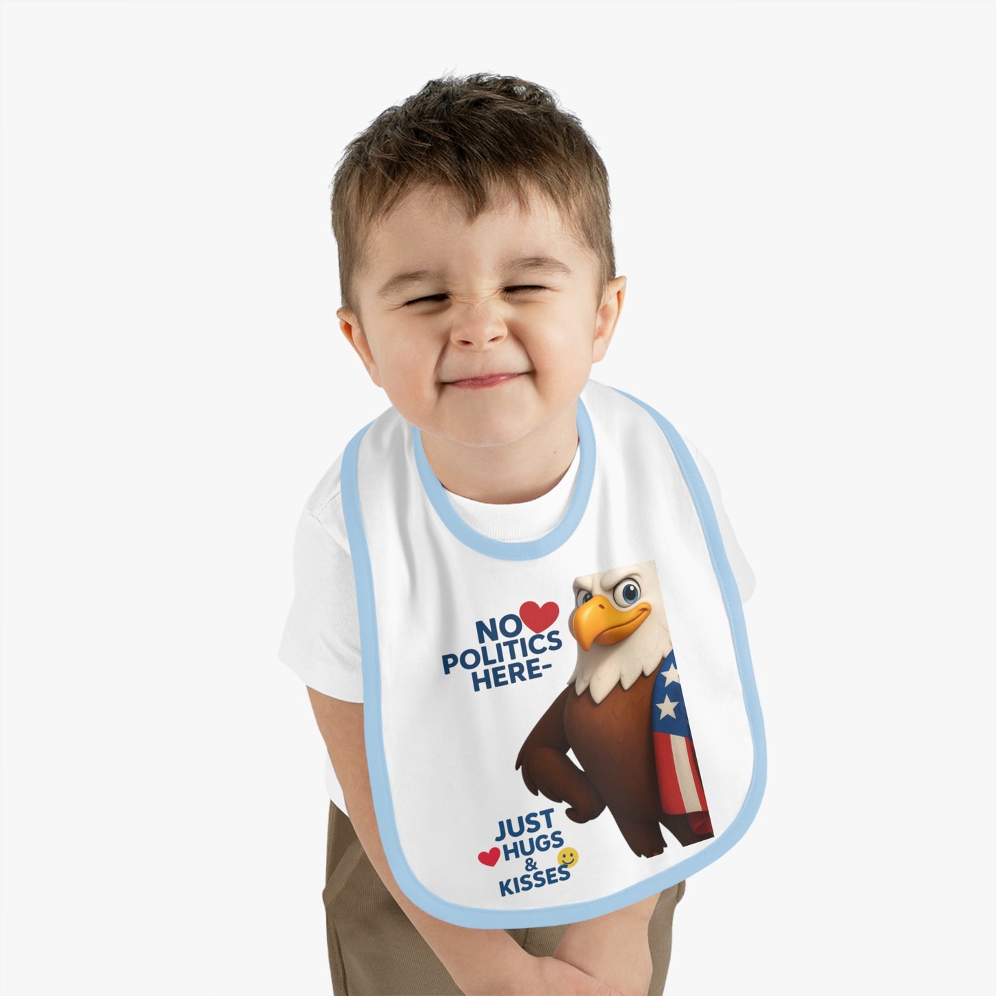 Patriotic Baby Bib with Fun Design | Perfect for Baby Showers, Holidays, and Everyday Use - Ideal Gift for New Parents