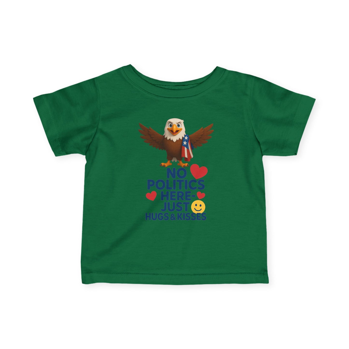 Infant Eagle Tee: Funny Political Baby Shirt, Cute Toddler Top, Gifts for New Parents, Baby Shower Present, Patriotic Baby Clothes