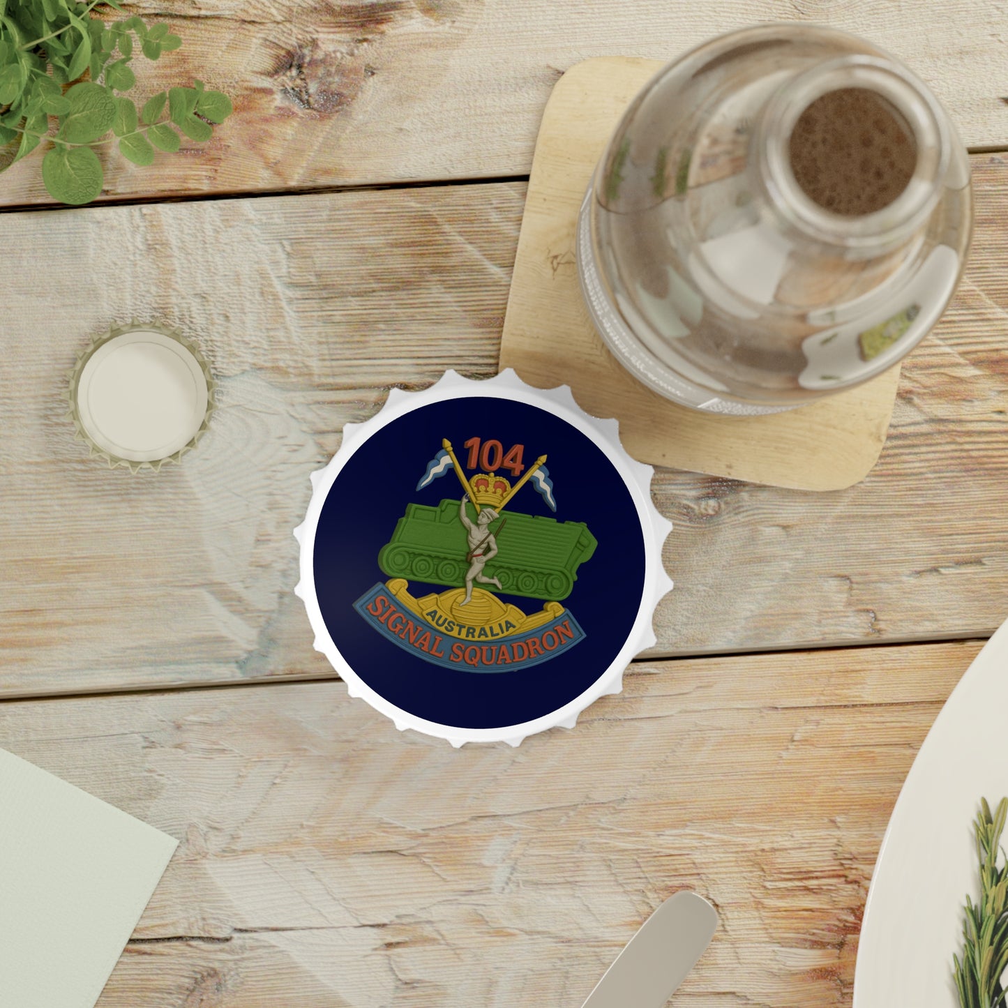 104 SIG Sqn Vietnam Era Patch Bottle Opener – Honoring the Legacy