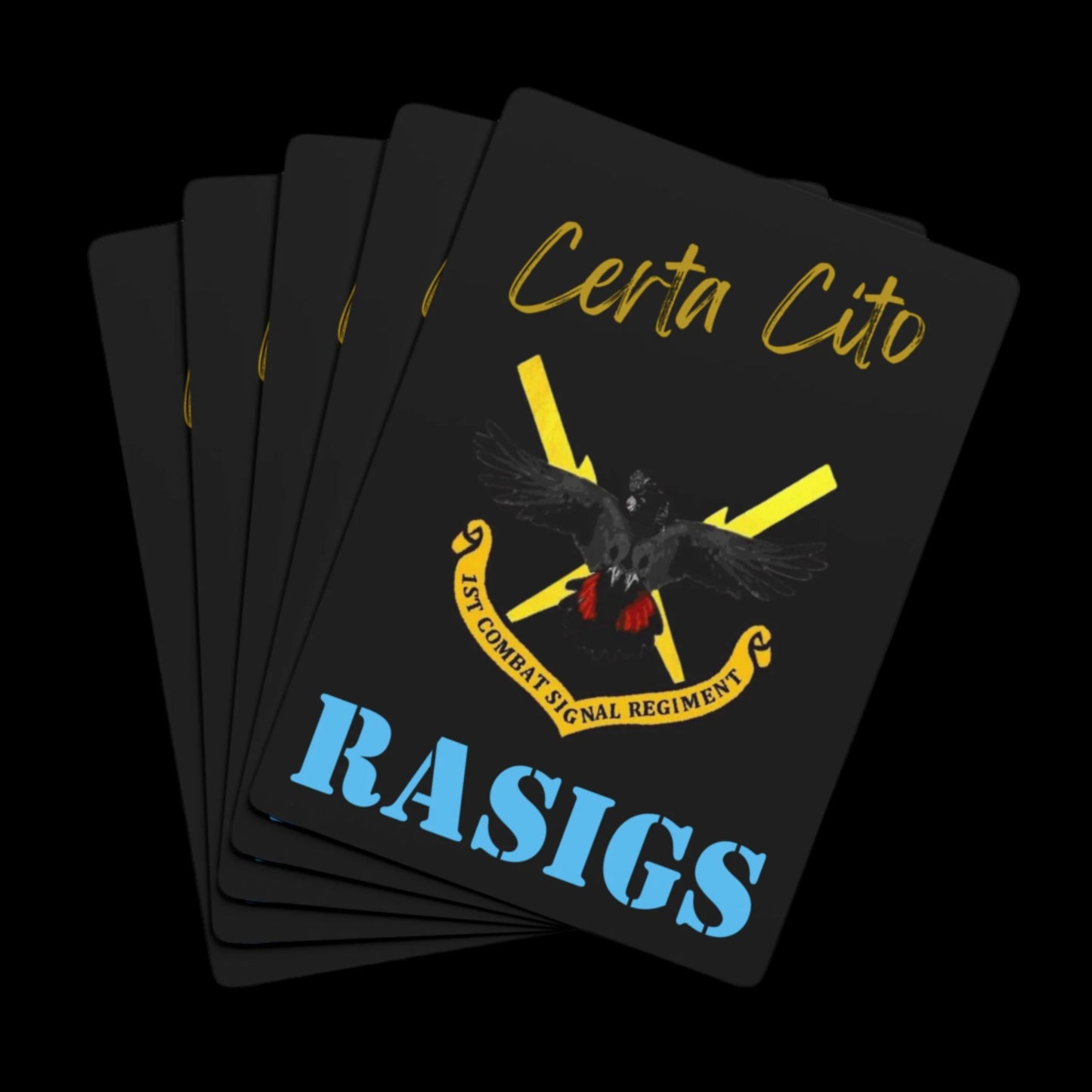 1st Combat Signal Regiment (1 CSR) – Custom Playing Cards