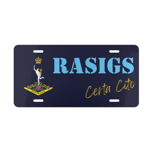 RASIGS Custom Number Plate – Show Your Military Pride