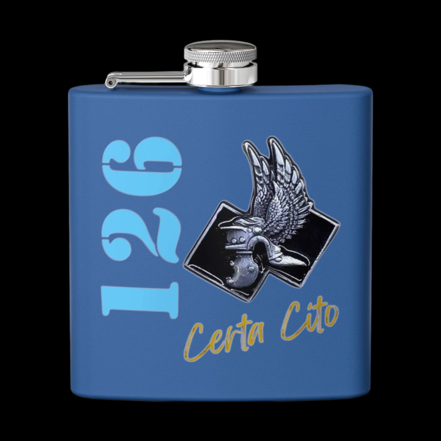 126 Signal Squadron Commando Flask – Certa Cito – 6oz