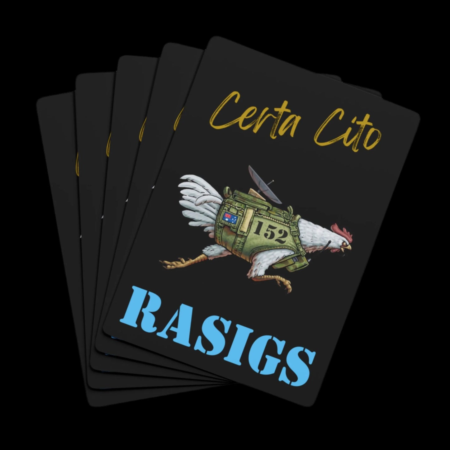 152 SIG SQN Battle Chook Playing Cards