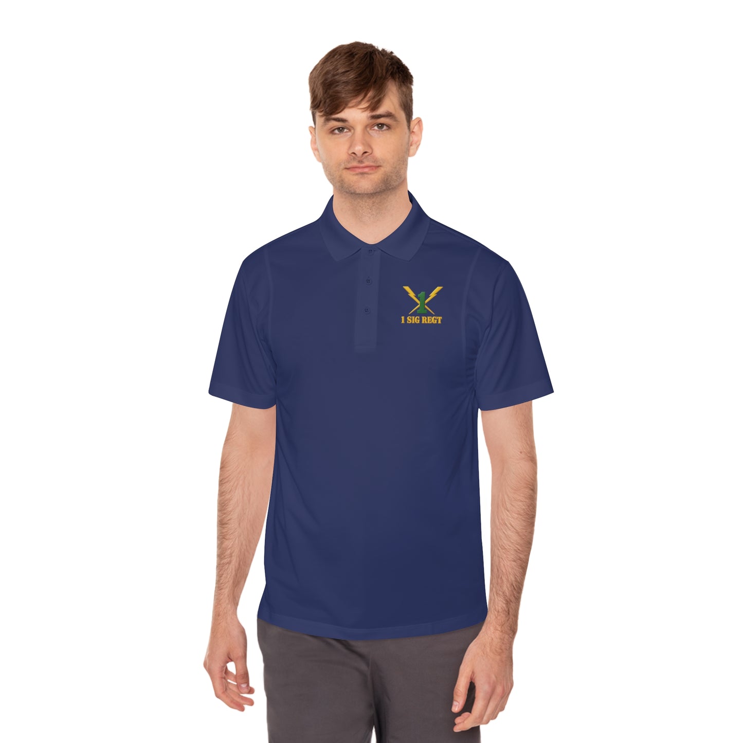 1 Signal Regiment 100-Year Anniversary Edition - Men’s Sport Polo Shirt