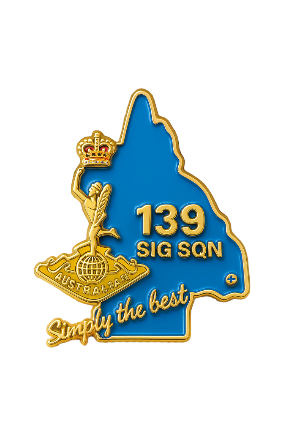📡 139 SIGNAL SQUADRON – HARD ENAMEL LAPEL PIN