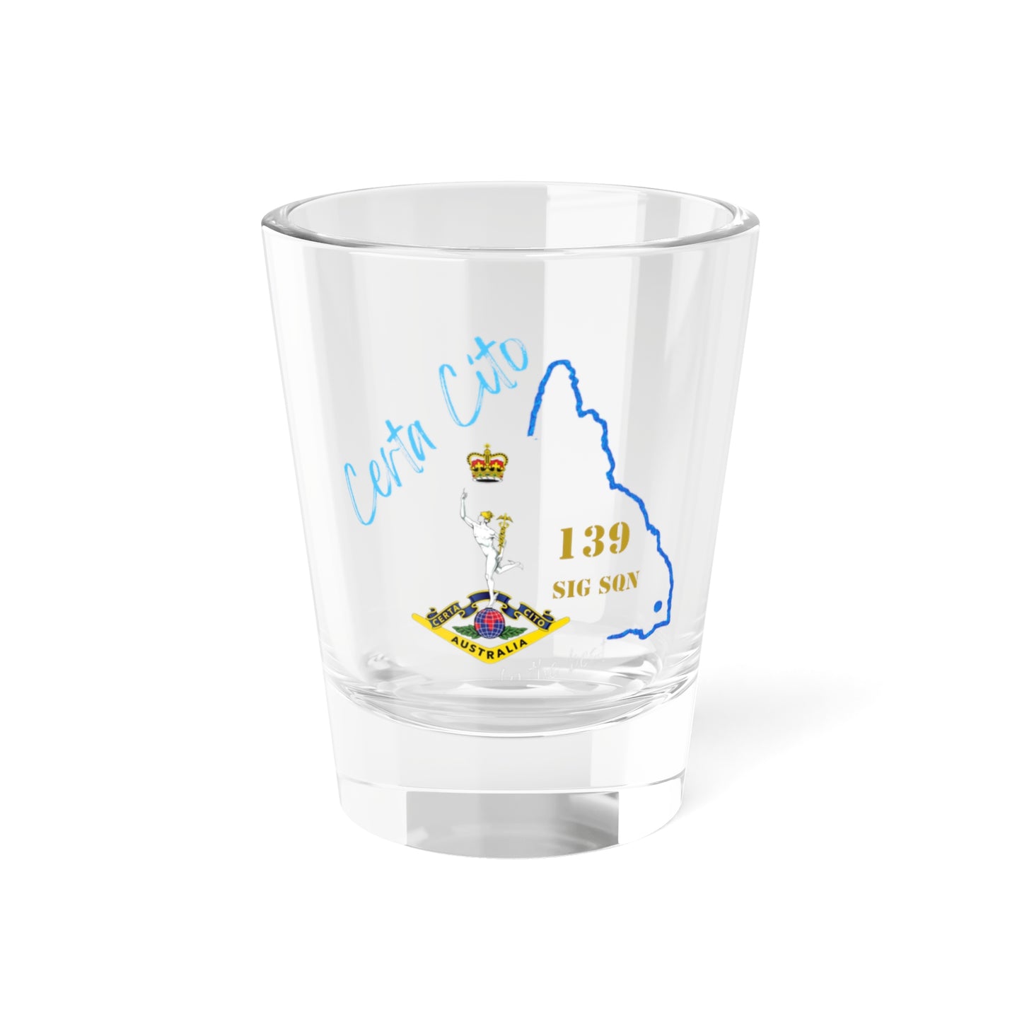 139 Sig Sqn Shot Glass