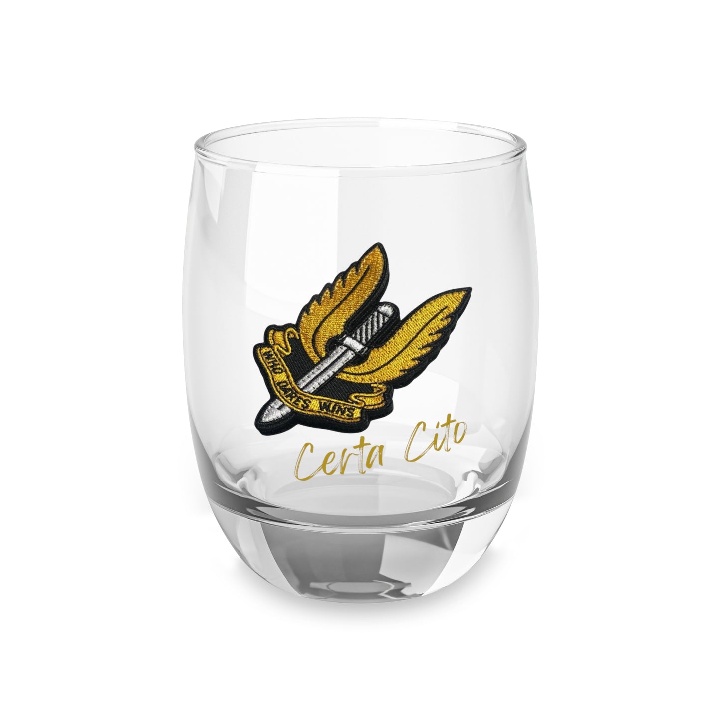 152 Signal Squadron SAS – Who Dares Wins  – Whiskey Glass