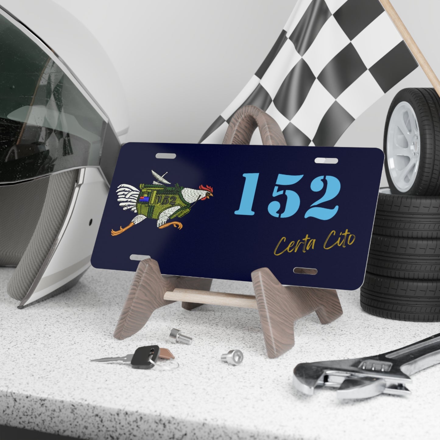 152 Signal Squadron (152 SIG SQN) Battle Chook Custom Number Plate – Honor the Legacy