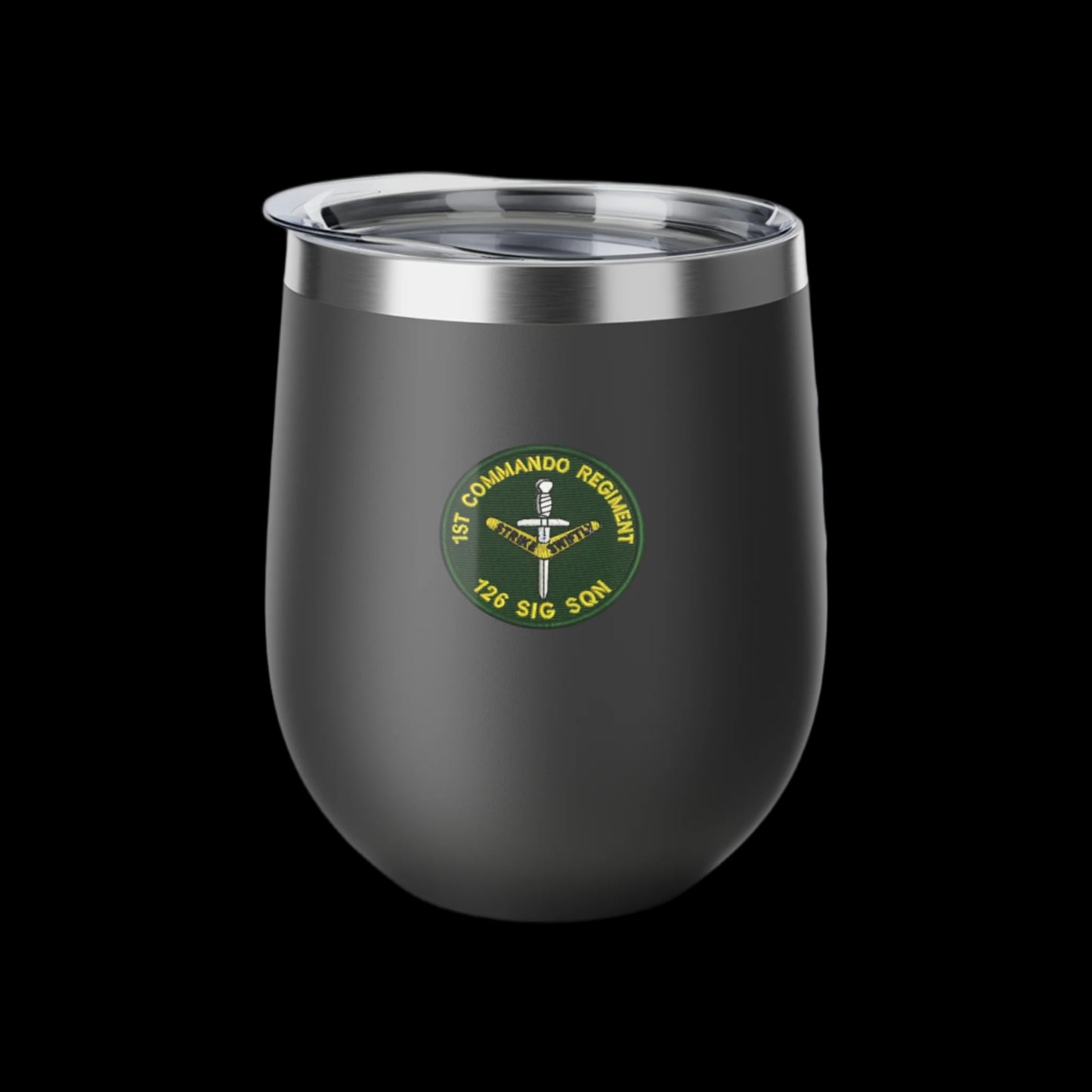 126 Signal Squadron 90's Era Patch Insulated Travel Cup