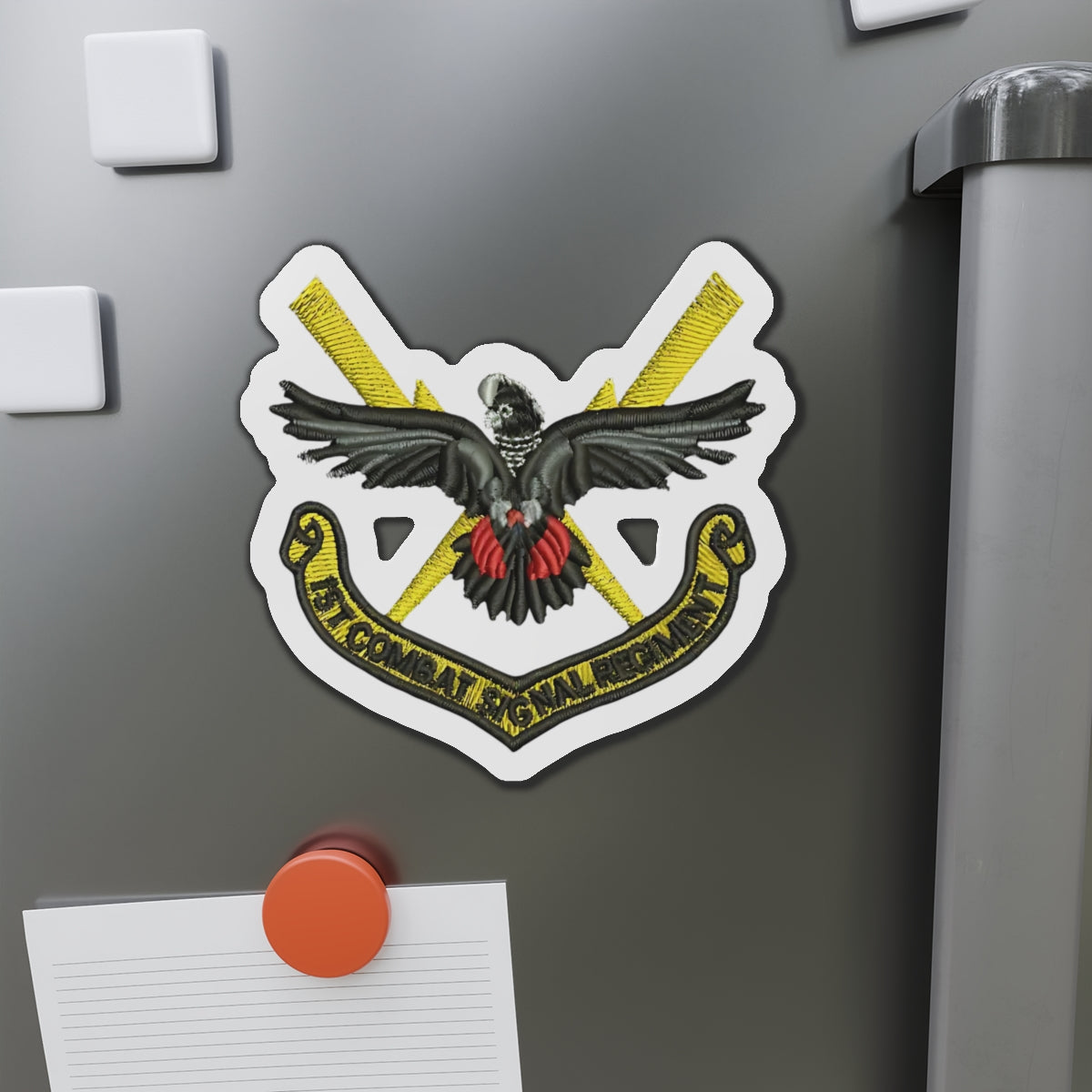1st Combat Signal Regiment (1 CSR) Patch Magnet – RASIGS Patch Signature Range