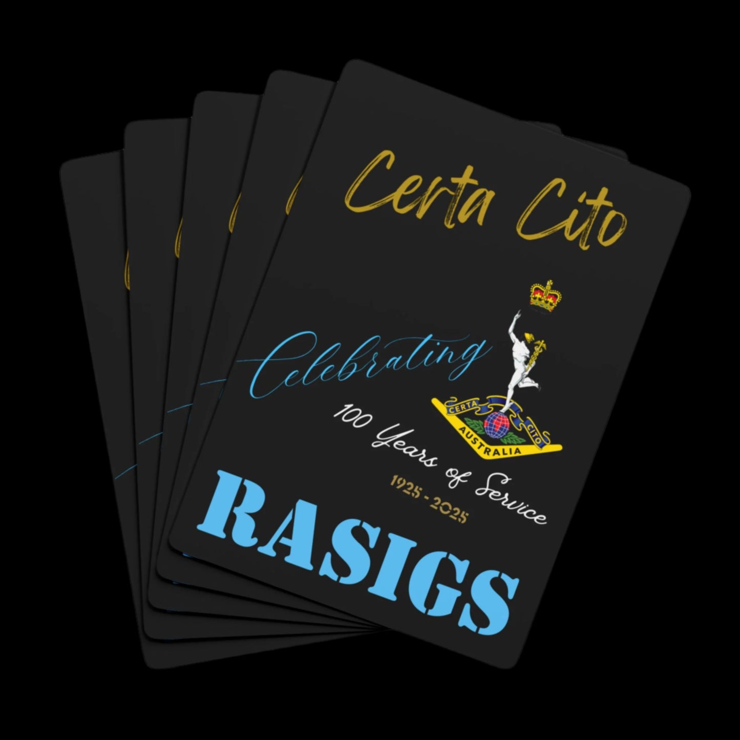 RASIGS Celebrating 100 Years of Service Playing Cards