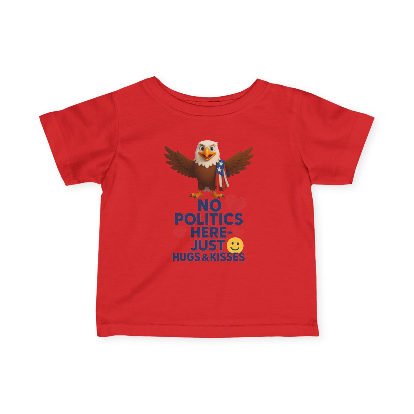 Infant Eagle Tee: Funny Political Baby Shirt, Cute Toddler Top, Gifts for New Parents, Baby Shower Present, Patriotic Baby Clothes