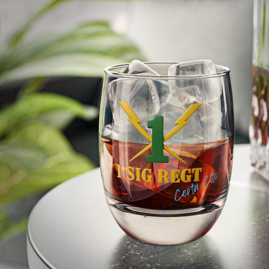 Certa Cito – 1 Signal Regiment Whiskey Glass