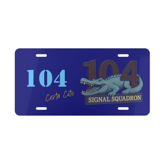 104 SIG Number Plate – Honor the Legacy of 104 Signal Squadron