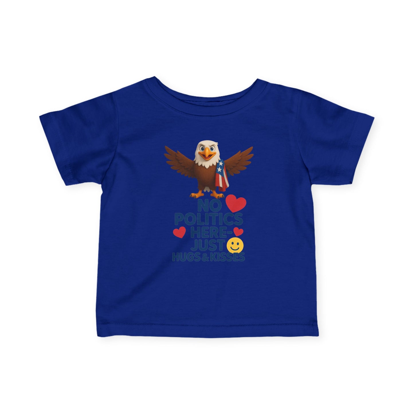 Infant Eagle Tee: Funny Political Baby Shirt, Cute Toddler Top, Gifts for New Parents, Baby Shower Present, Patriotic Baby Clothes