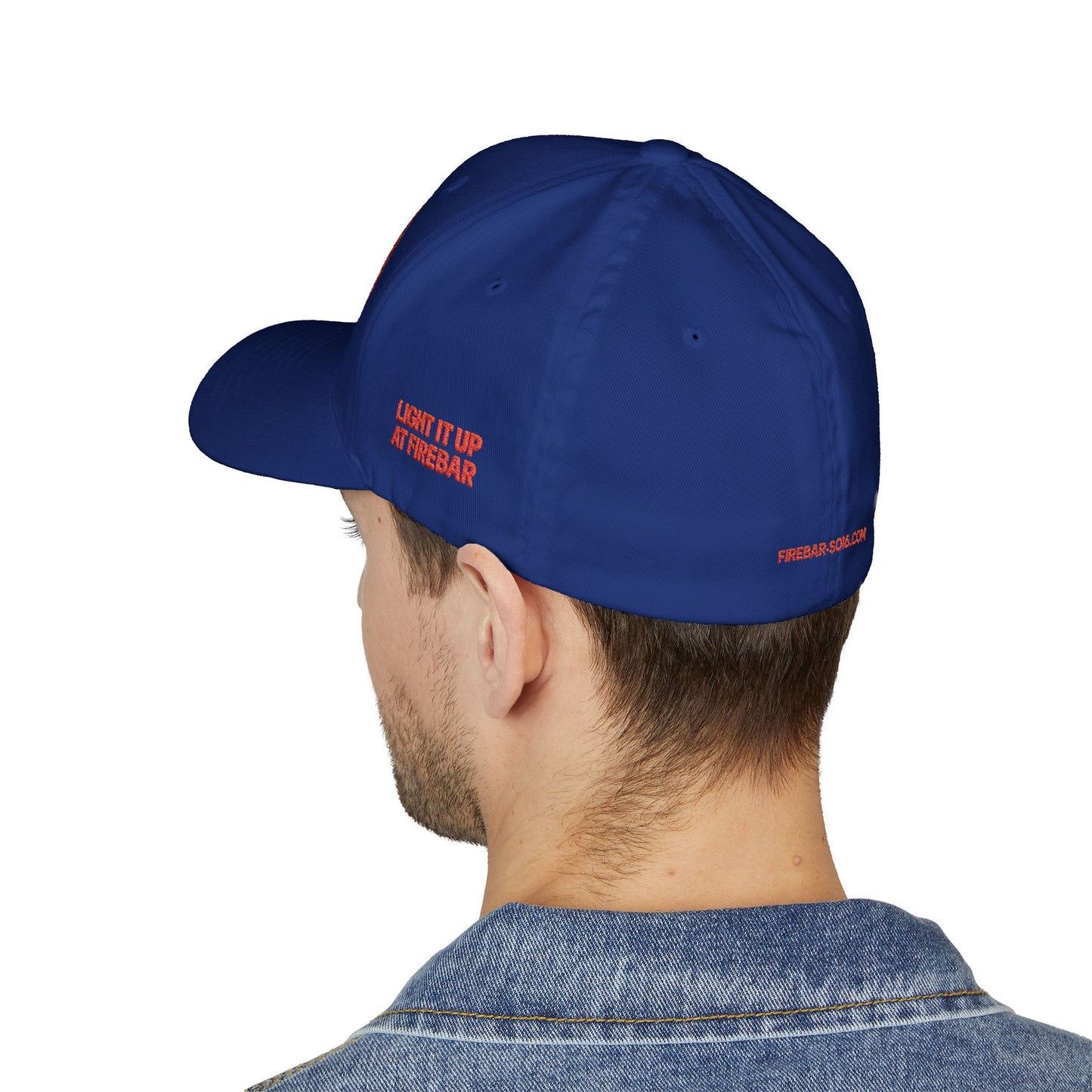 Fire Embroidered Closed-Back Cap | Trendy Hat for Warm Days, Outdoor Adventures, Gifts for Him/Her, Summer Style