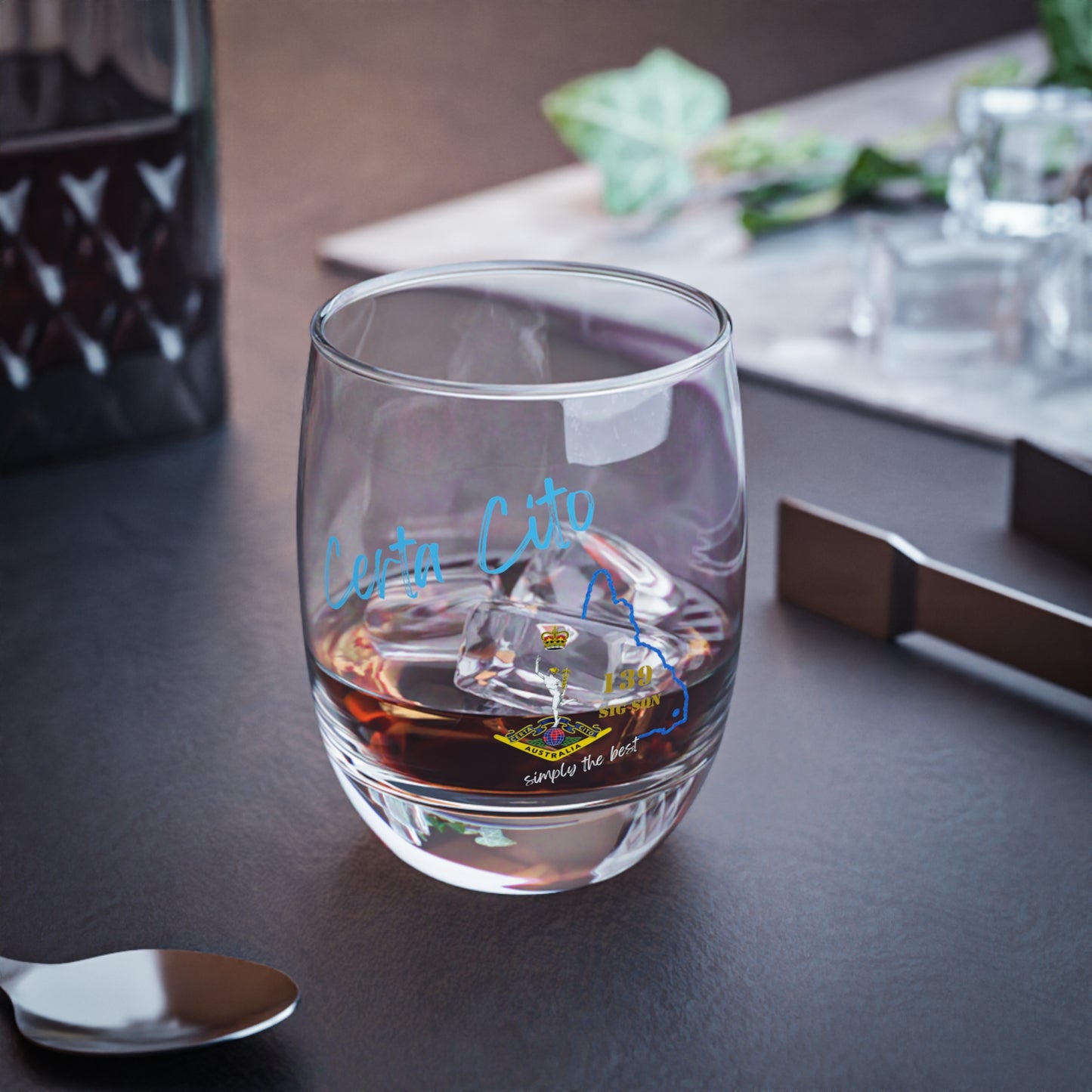 139 Sig Sqn Whiskey Glass