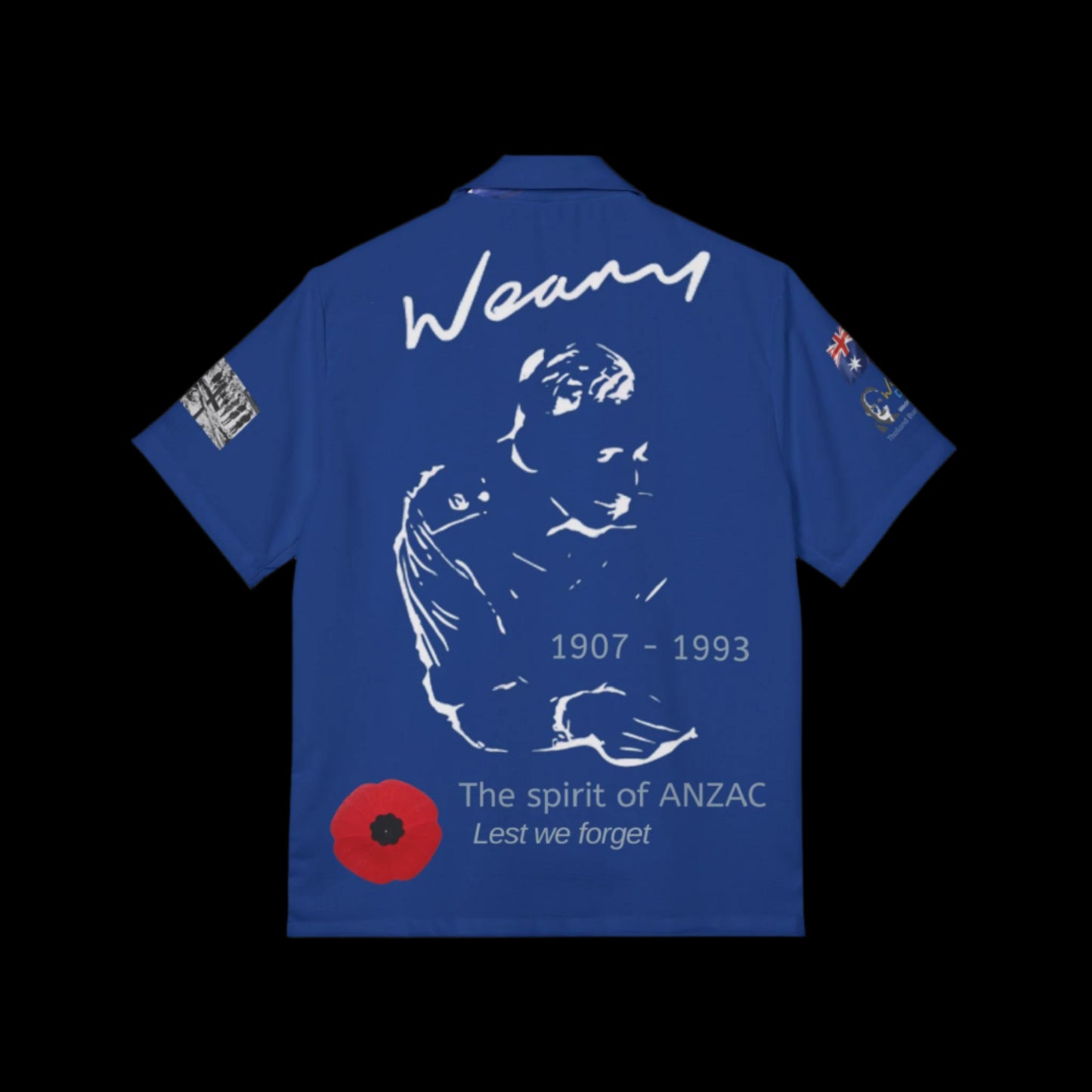 Weary’s Legacy: 80 Years On Men's ANZAC Tribute Shirt - Lest We Forget