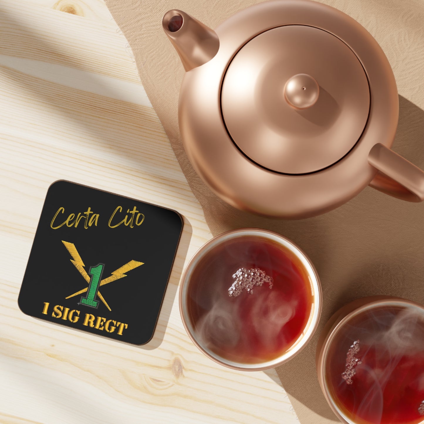 1st Signal Regiment Patch Coaster