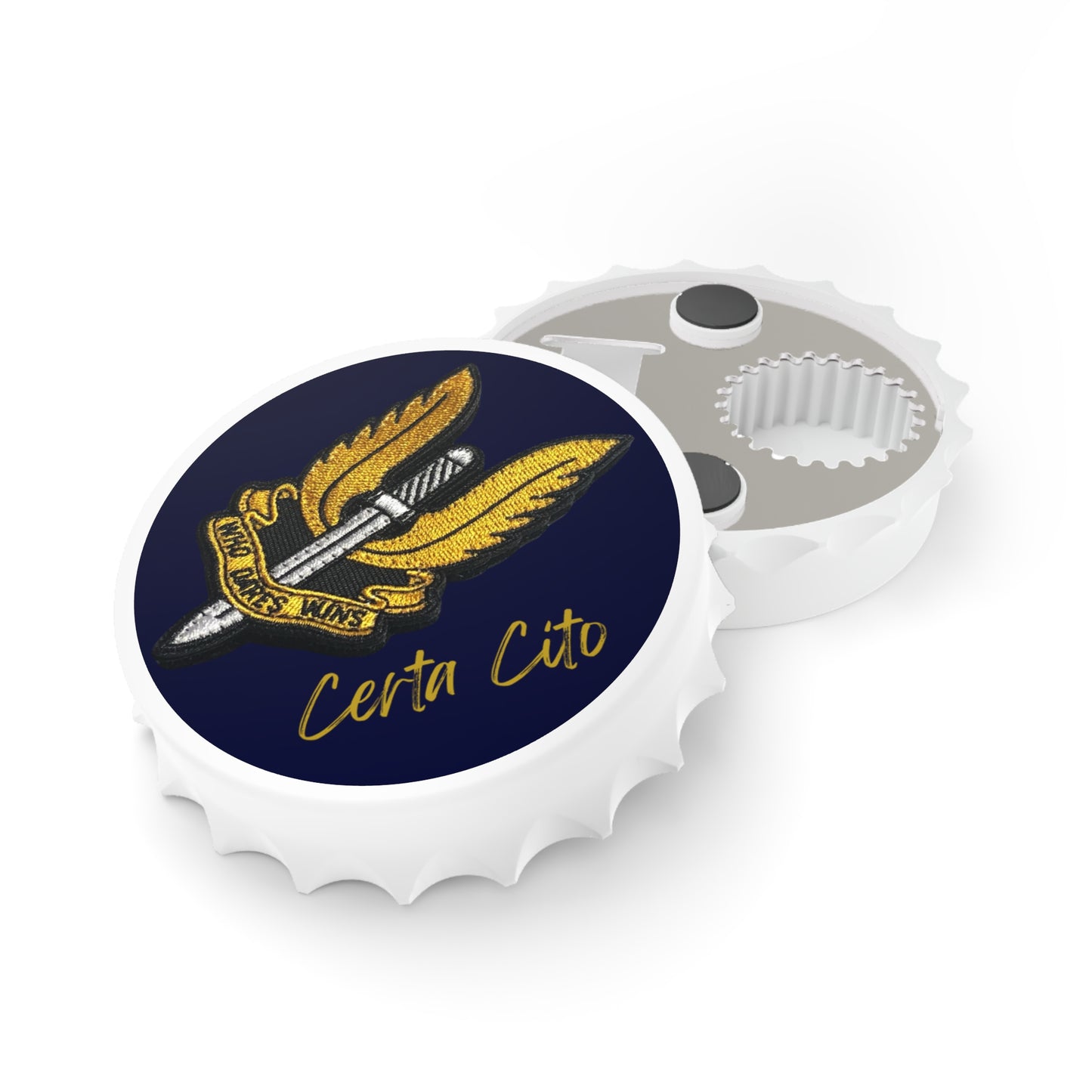 152 SIG SQN SAS "Who Dares Wins" Bottle Opener – For Those Who Earned the Sandy Beret