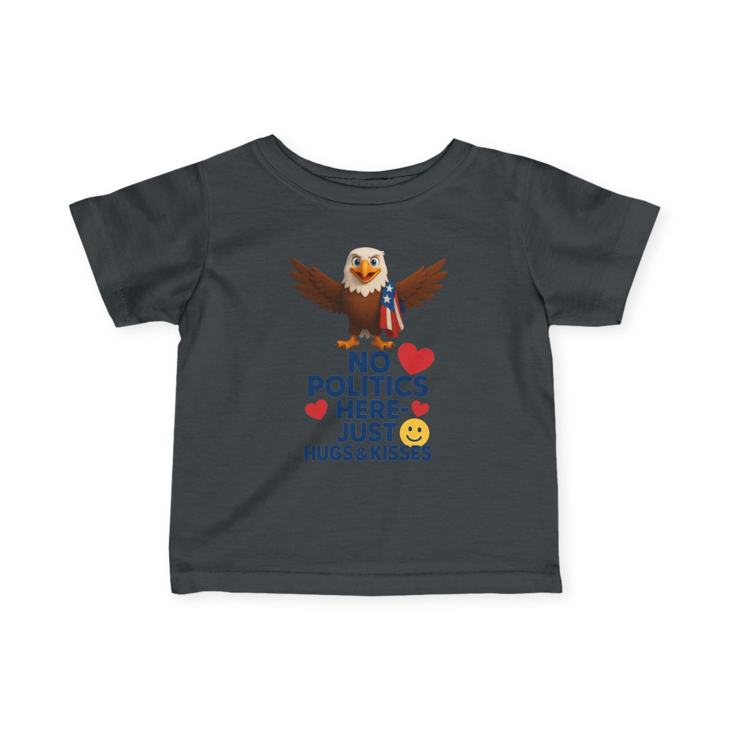 Infant Eagle Tee: Funny Political Baby Shirt, Cute Toddler Top, Gifts for New Parents, Baby Shower Present, Patriotic Baby Clothes